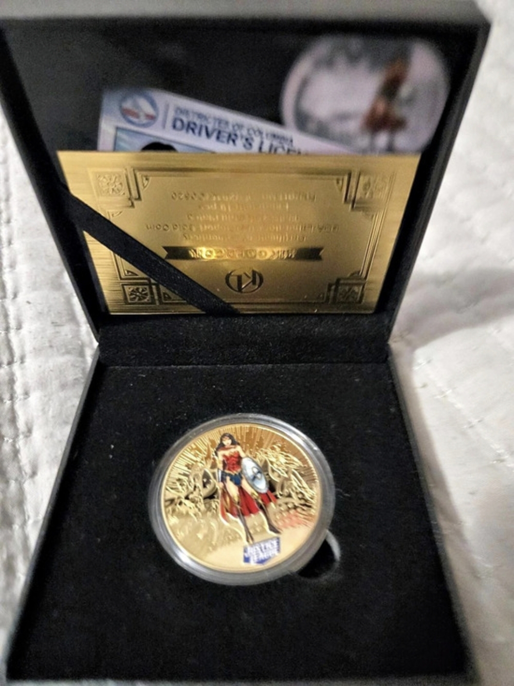 Wonder Woman Gold-Tone Collectible Coin